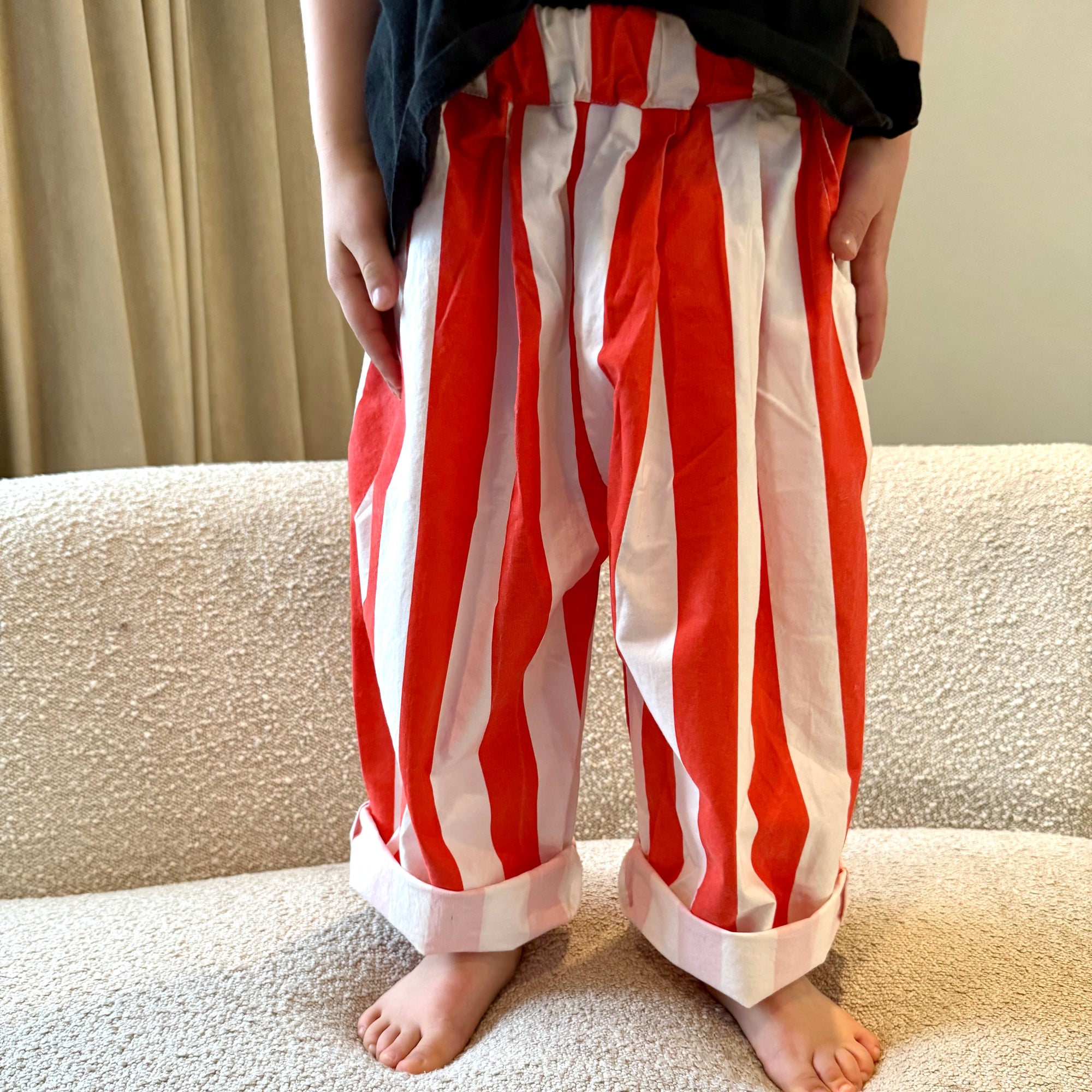 Atlas Red Stripe Trousers